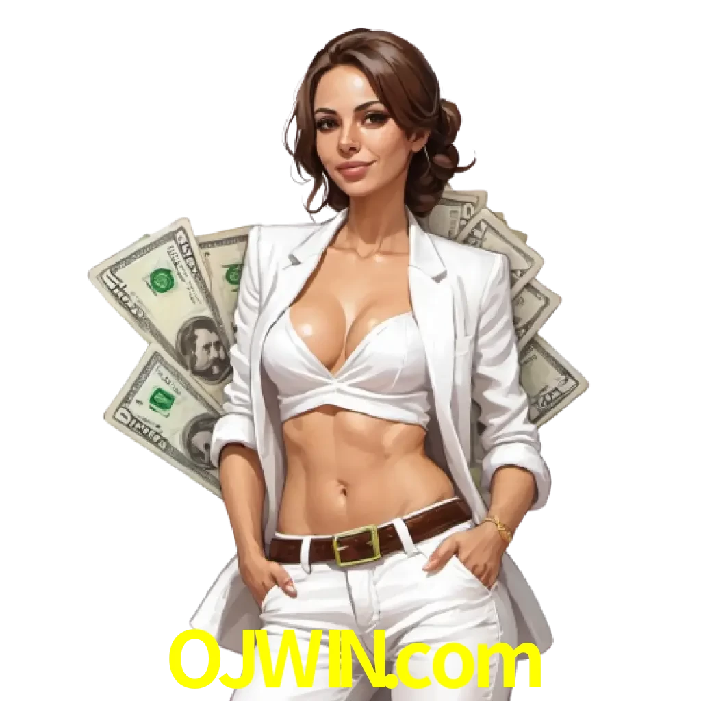 woman with money playing in ojwin bet casino